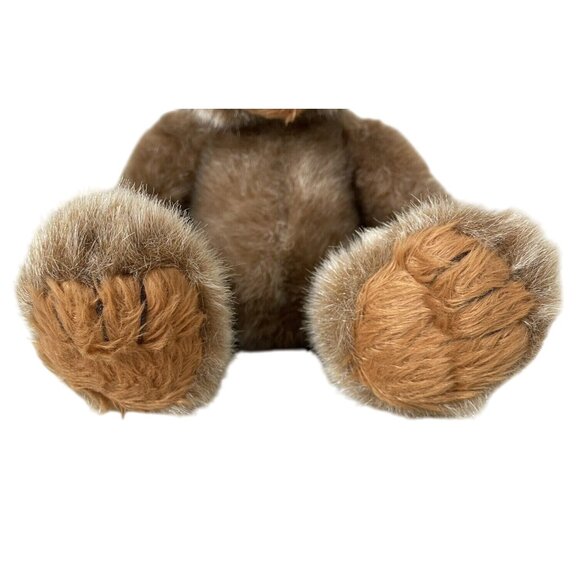 Silvery Brown Plush Teddy Bear 9 in Sitting Bear Stuffed Animal Toy - Picture 3 of 6